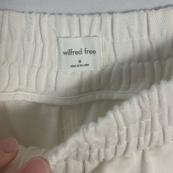Aritzia Wilfred White Linen Twill Pants NWOT - Picture 6 of 13